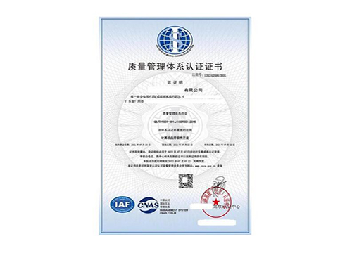 ISO9001质量管理体系认证